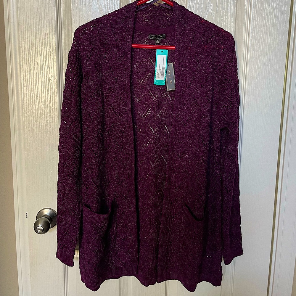 Lety & Me Bristol Pointelle Cardigan, NWT, size M